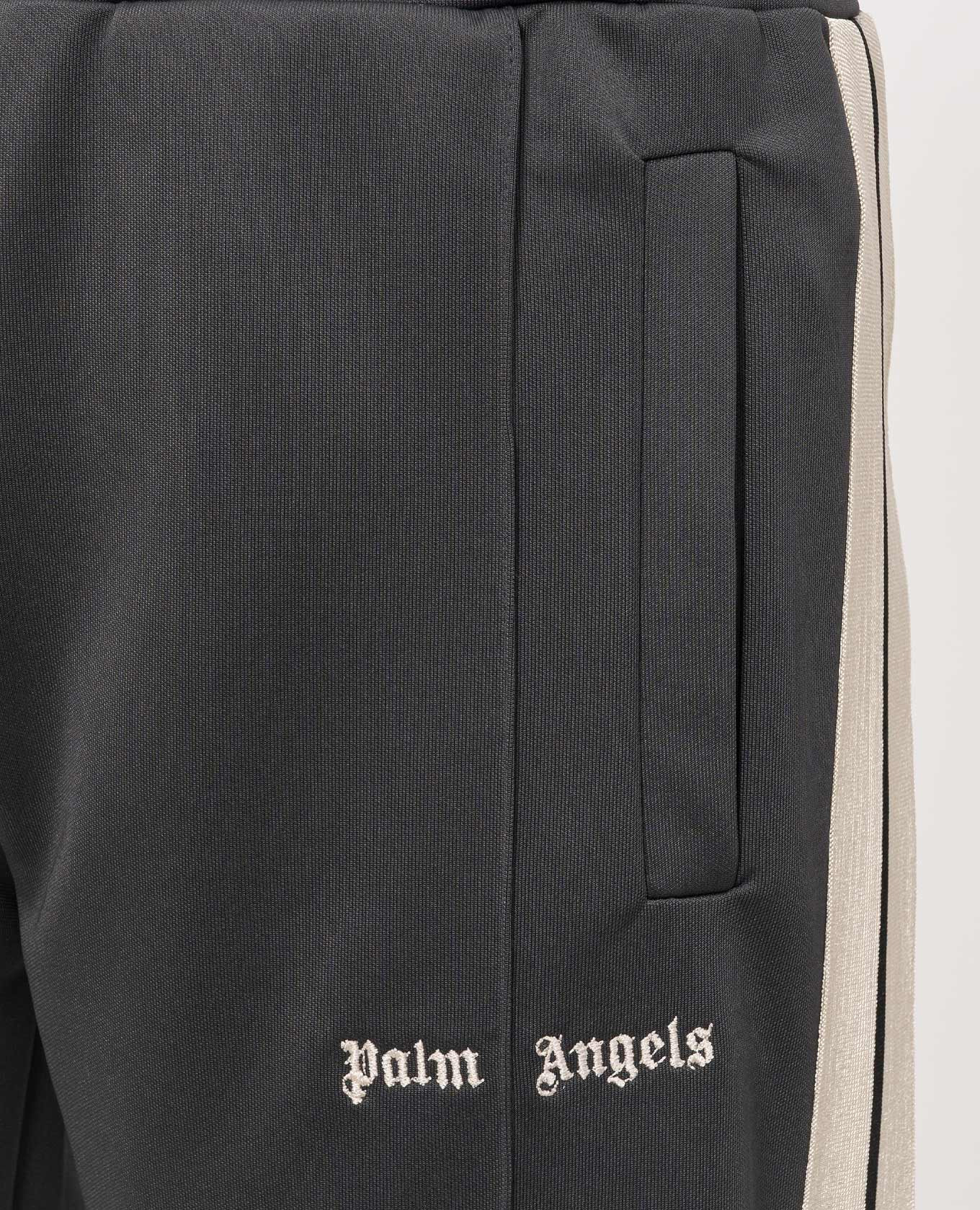 Grey sweatpants with logo embroidery Palm Angels 4