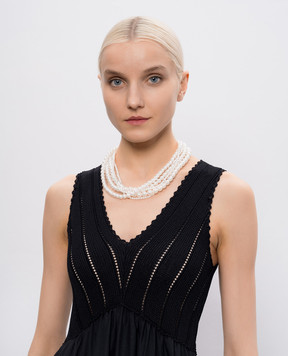 Madreperla White layered necklace 190814