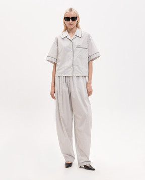 Juun.j White striped pants JW6521W571