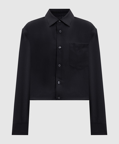 Black silk blouse