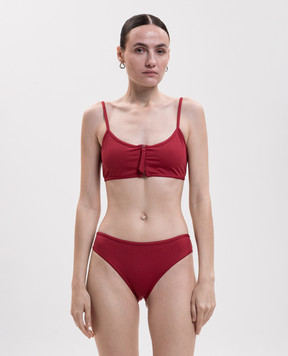 Loulou de Saison Burgundy bodice from Olga swimsuit OLGATOP