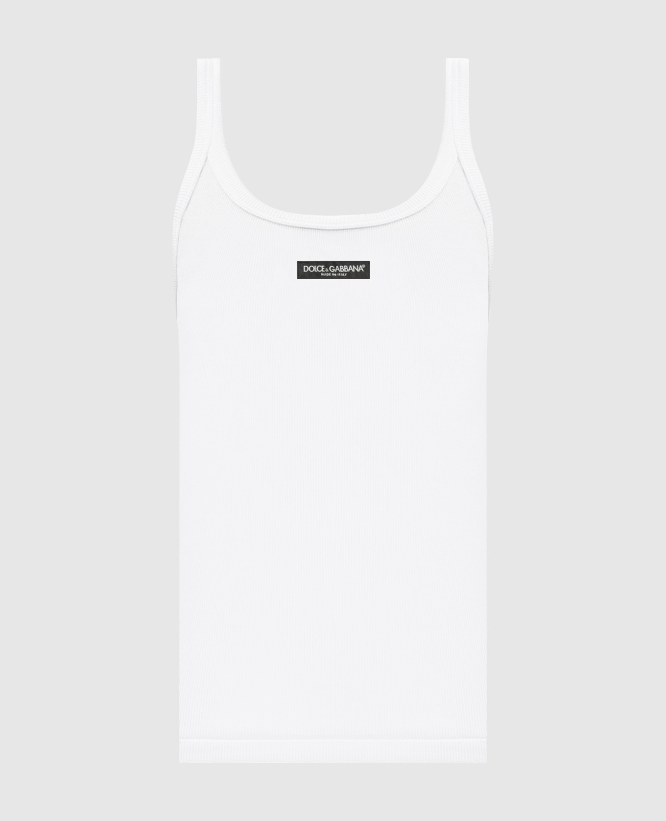 White ribbed T-shirt