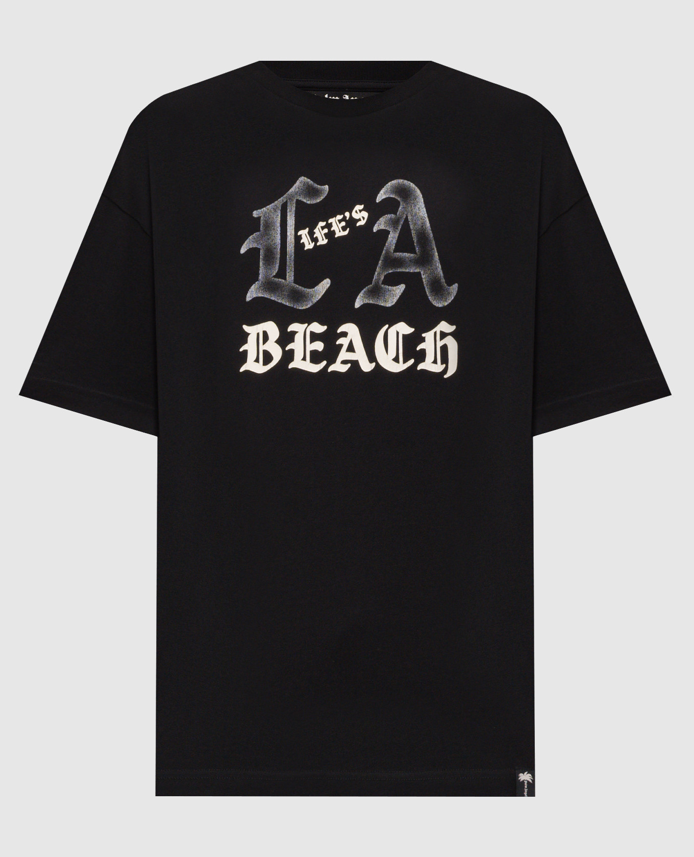 Black T-shirt with print Palm Angels