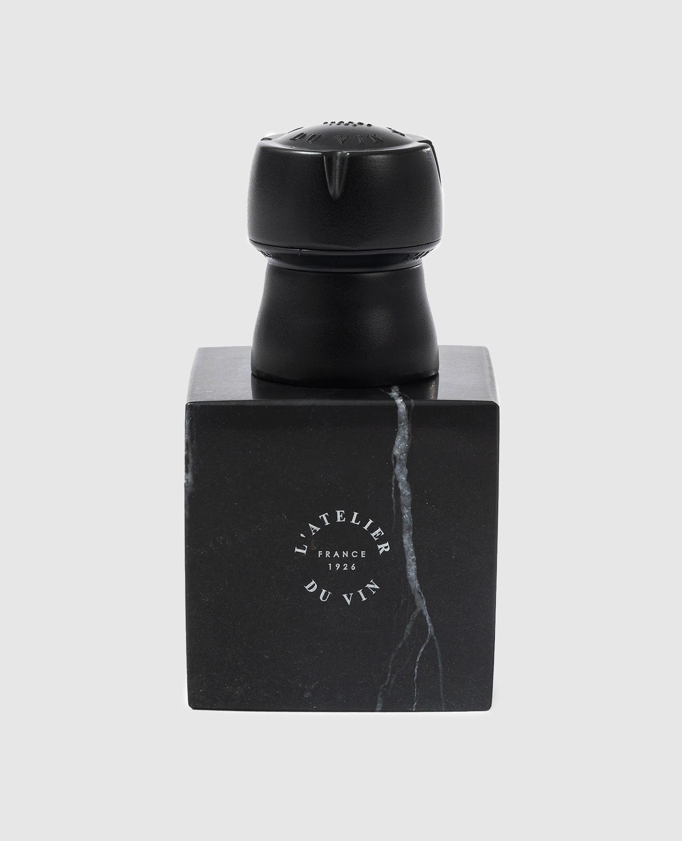 

Black Bubble Sparkling Wine Stopper with Marble Stand L`atelier du vin