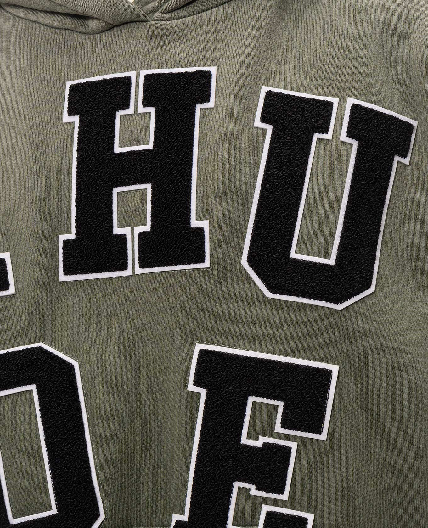 Khaki hoodies with textured logo Rhude 5