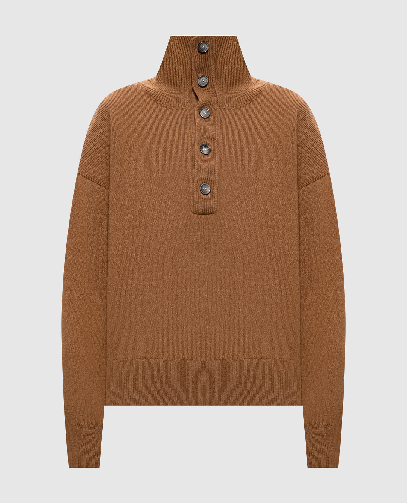 Brown merino wool sweater