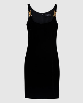 Versace Black lace dress with emblem 10164101A15677