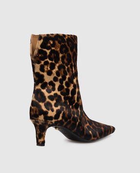 Babe Pay Pls Animal print leather ankle boots 401501M