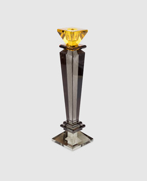 Les Ottomans Decorative gray crystal candlestick CRC09