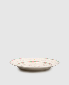 Bitossi Home Keys White Porcelain Dinner Plate PAN01003