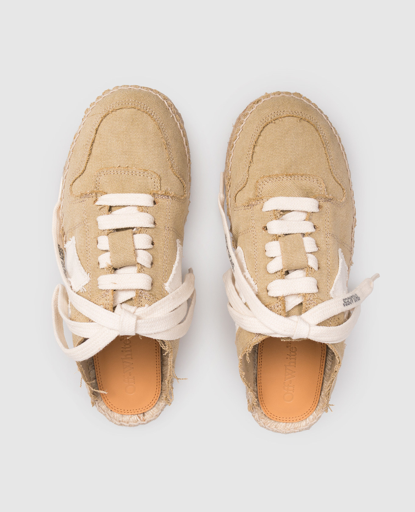 

Beige mule sneakers with logo patch Off-White