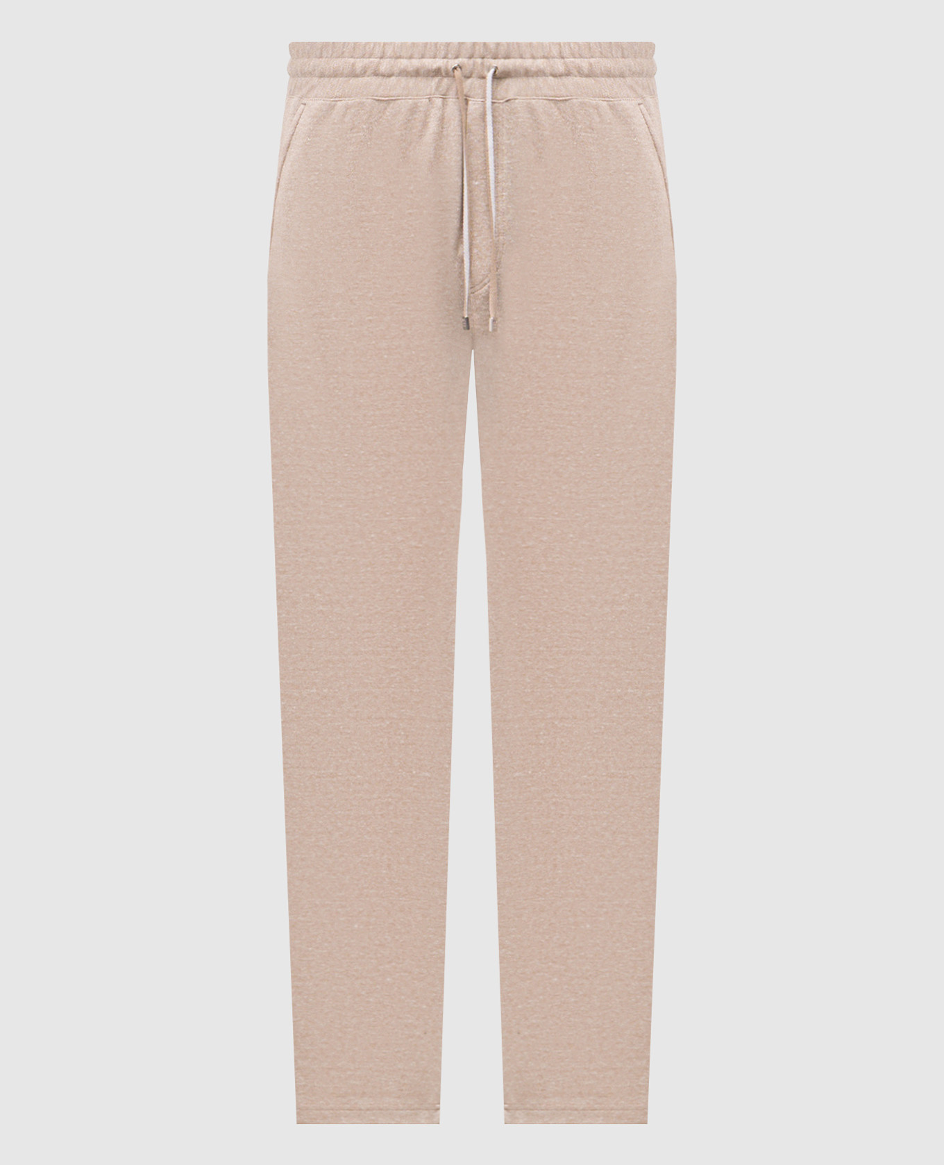 

Beige linen and silk pants Brett Johnson