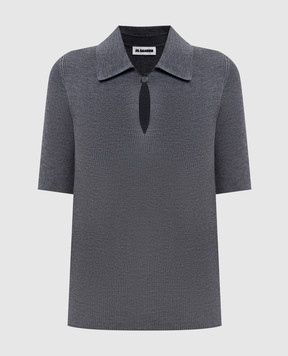 Jil Sander Gray wool polo shirt J01GL0104J14831