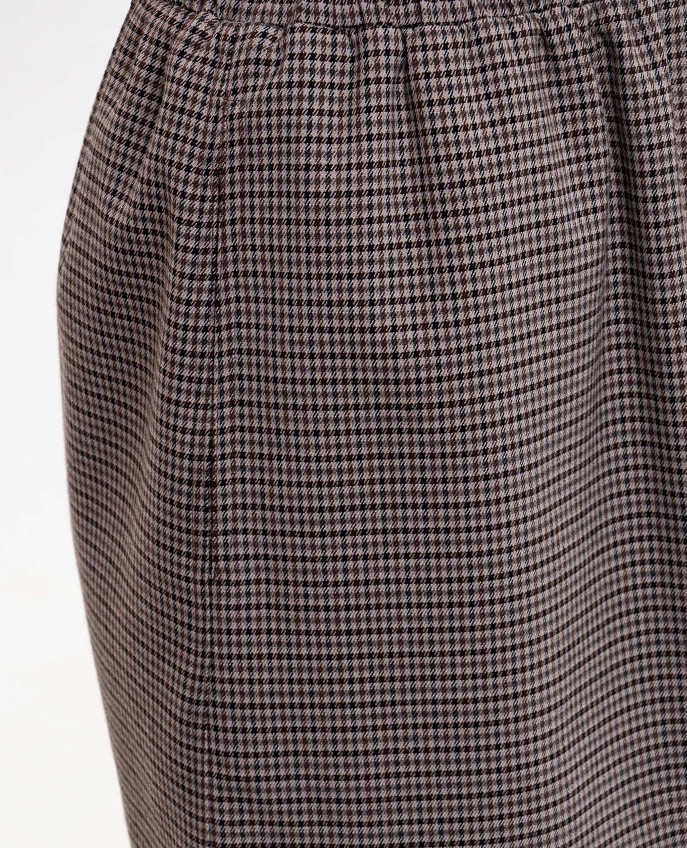Brown checked mini skirt Twinset 5