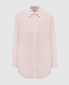 Peserico Pink shirt with monil chain A0669608928