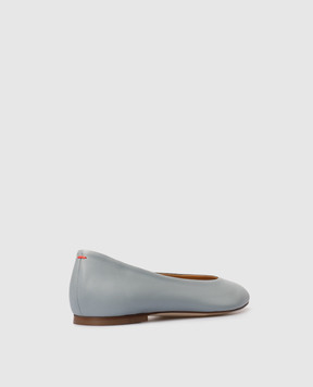Aeyde Ellie blue leather ballet flats FL0176001233126