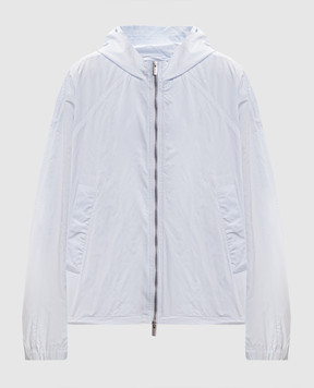 Peserico Blue windbreaker with monil chain S2501706953