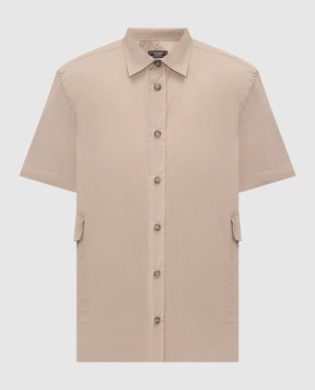 Peserico Beige shirt with short sleeves R5605600029