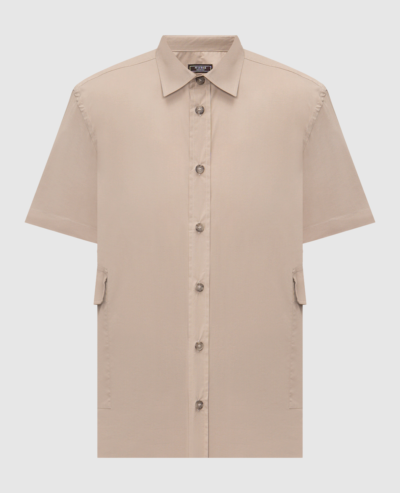 

Beige shirt with short sleeves Peserico