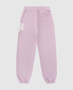 Versace Kids' purple joggers with logo print 10229231A16982
