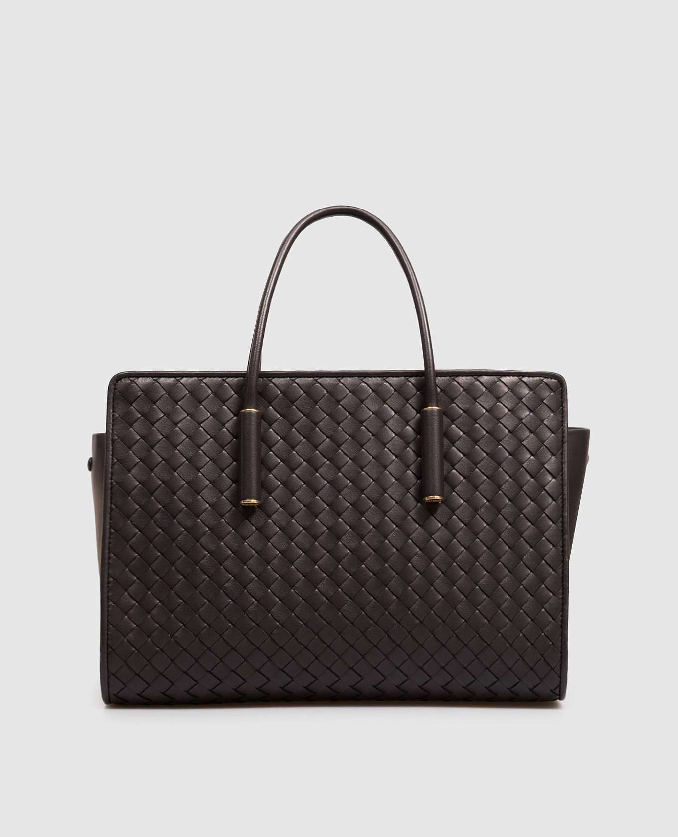 Barbara brown leather tote bag