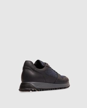 Doucal's Blue combination sneakers DU3594SYDNPJ608