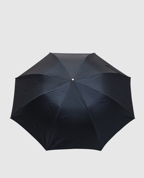 Pasotti Blue folding umbrella with pattern OMITUO64SPUNTO4