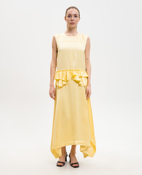 Jil Sander Yellow dress with ruffles J02CT0575J65022