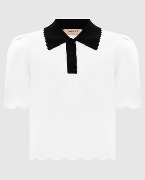 Twinset White polo shirt with logo 261TP3371