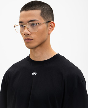 Off-White Gold-tone glasses with Arrow logo OW6018760059
