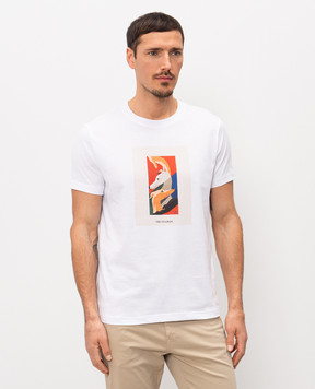 Trussardi White T-shirt with print G0688000163NMTS16J16
