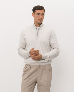 Brunello Cucinelli Grey melange jumper M2400124