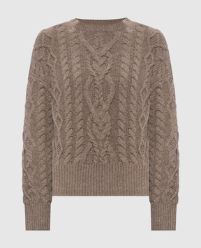 Max Mara Weekend Brown ALBEN wool sweater WKDALBEN