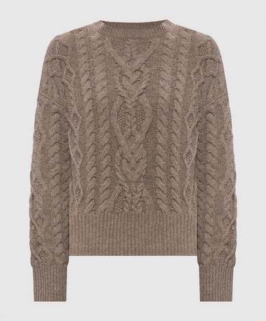 Brown ALBEN wool sweater