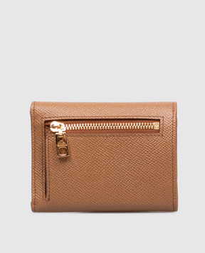 Dolce&Gabbana Brown Dauphine leather wallet BI0770A1001