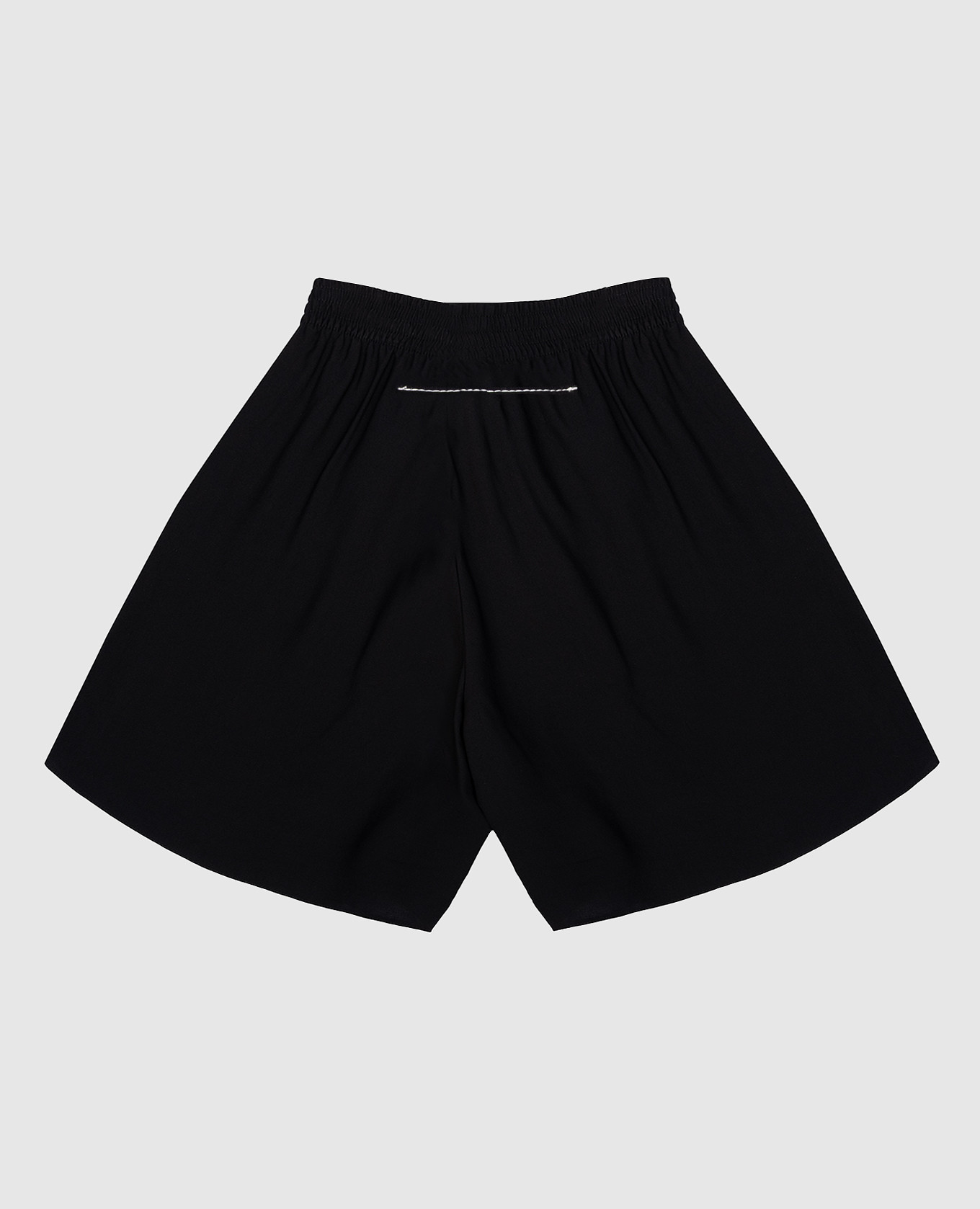 Children's black shorts with embroidered emblem Maison Margiela MM6 2