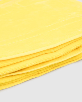 Vilebrequin Yellow terry beach towel with logo SANC1200
