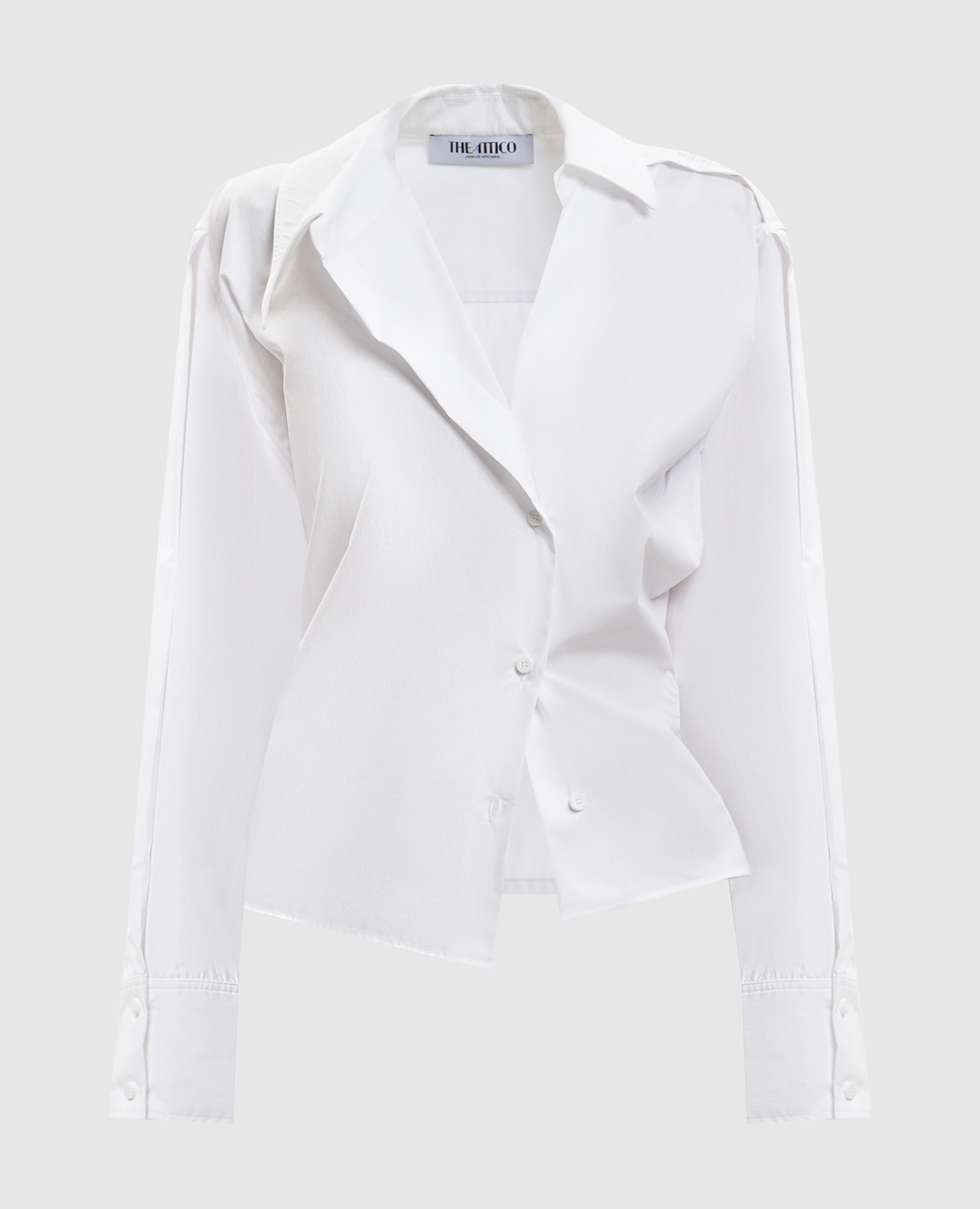 

White shirt with logo embroidery The Attico