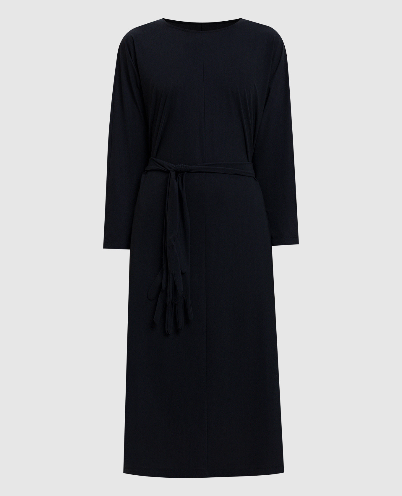 Black midi dress with belt Maison Margiela MM6