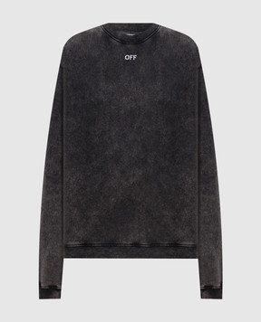 Off-White Gray sweatshirt with print 2BA055F25FLE002
