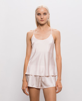 Dore & Rose Pink silk pajamas SILKCAMISET