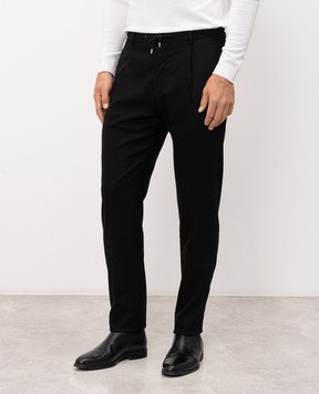 MooRER Black ANTON wool pants ANTONFSR
