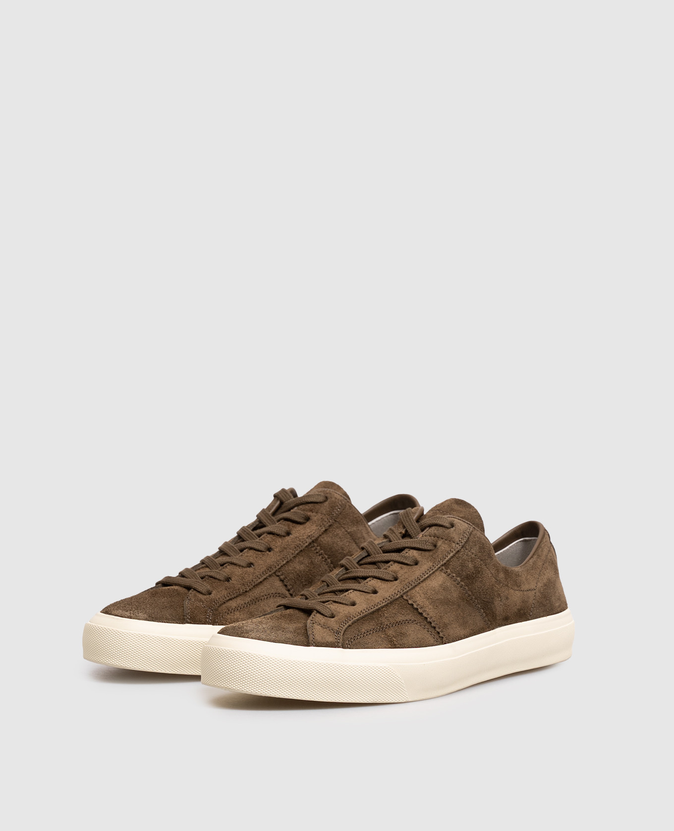 Brown suede Cambridge sneakers Tom Ford 2