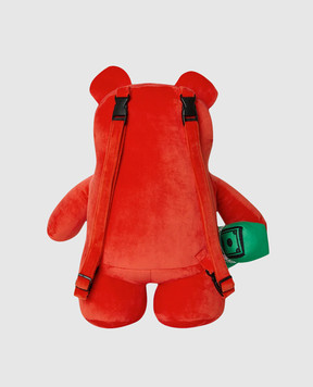 Sprayground Children's red velour backpack THE GUMBALL MONEYBEAR 910B7339NSZ