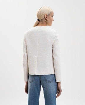 Herno Ivory tweed jacket GA000323D13289