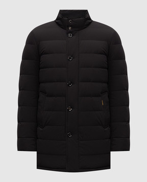 MooRER Black down jacket CALEGARI CALEGARIKN