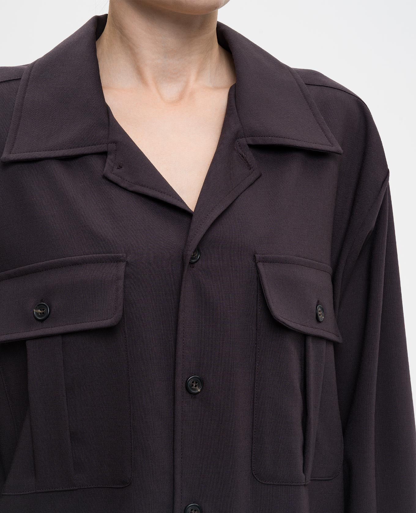 Purple wool shirt Maison Margiela MM6 5