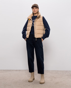 Parajumpers Nolene beige down vest 26WPWPUTT31