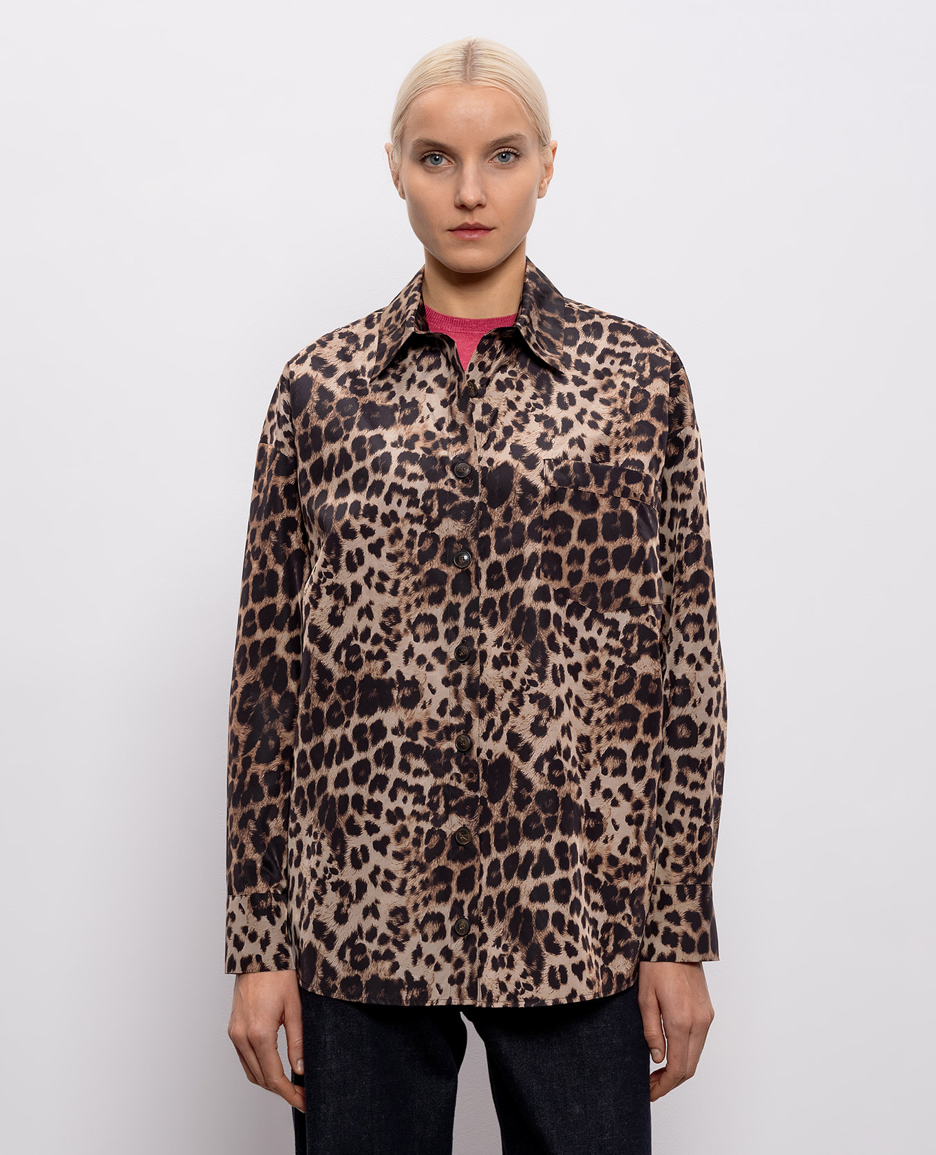 

Lobster shirt in animal print Simonetta Ravizza, Brown
