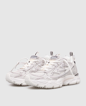 Off-White Denim Be Right Back White Sneakers with Logo OWIA289Z26DEN001